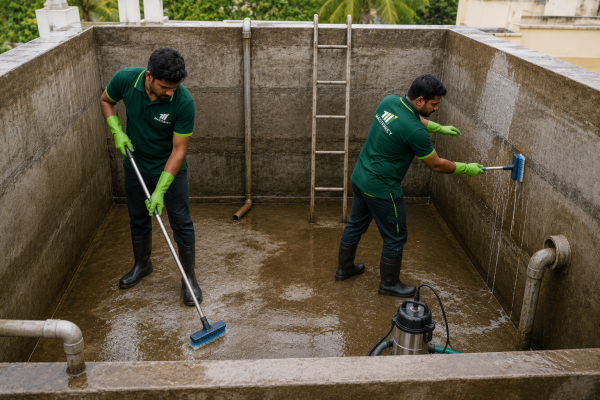 Cement Tank cleaning