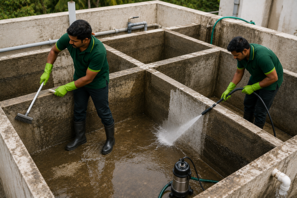 Partition Tank cleaning